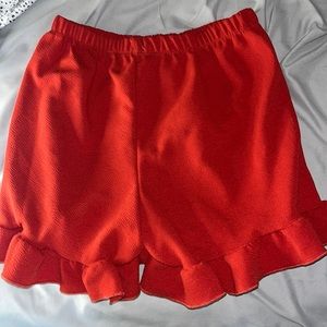 Cute red summer shorts